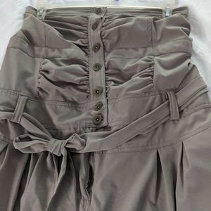 Grey strapless sport jumpsuit